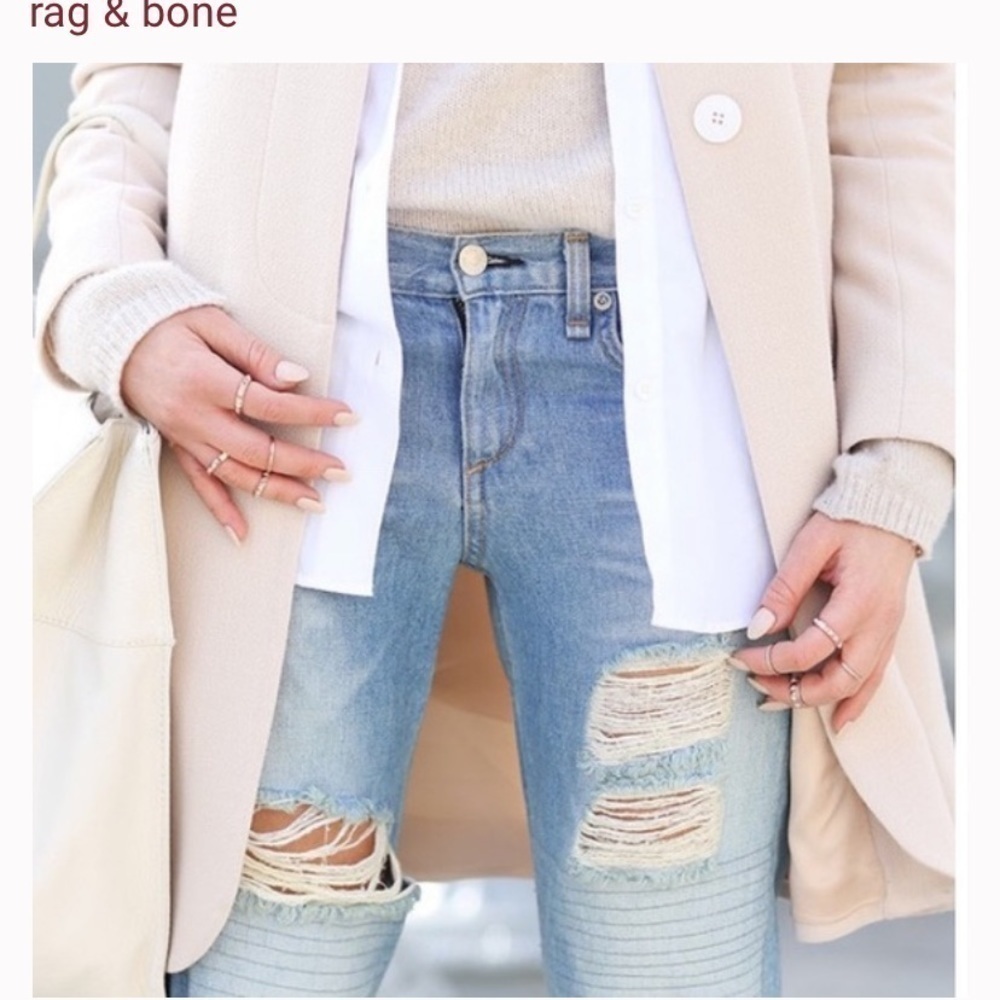 Rag & Bone Dre Distressed Midrise Boyfriend Jeans - Picture 4 of 12
